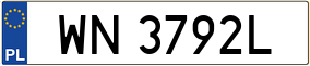Truck License Plate